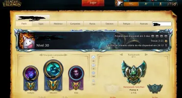 Vendo conta do lol platina 2 Borda d3