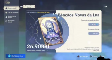 Genshin Impact AR 33 / Venti / 10.000 gemas e 73 credoto psm