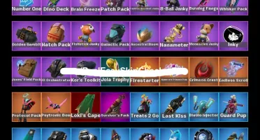 Conta de Fortnite a venda, com mais de 450 gastos.