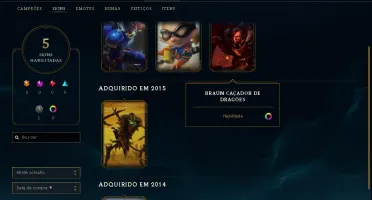 Conta League Of Legends, preço negociável