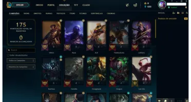 conta Gold 1, honra 3, lvl 88, com 19 skins