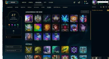 conta Gold 1, honra 3, lvl 88, com 19 skins