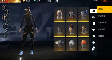 Conta de Free fire com o 4 passe e varias roupas raras