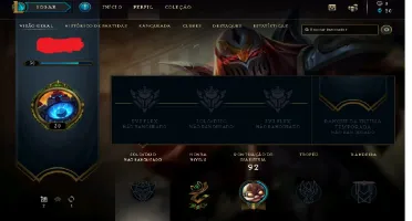 ACC LvL 30 = unranked, Novinha, Venda Rapida = Preço bom !!