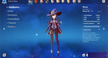 Conta diluc+mona+venti +2 armas 5 estrelas
