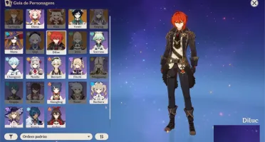Conta diluc+mona+venti +2 armas 5 estrelas
