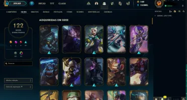 Conta platina 2, ex diamante 2. Todos os campões.