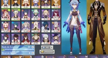 #011 Ganyu Zhongli Klee Mona Qiqi +Oração +Atlas +Orgulho