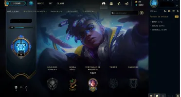 CONTA CRIADA NA SEASON 1 DO LOL
