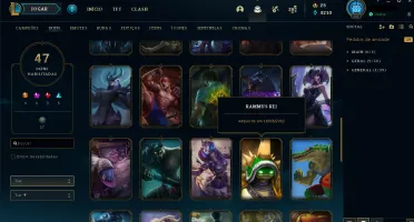 CONTA CRIADA NA SEASON 1 DO LOL