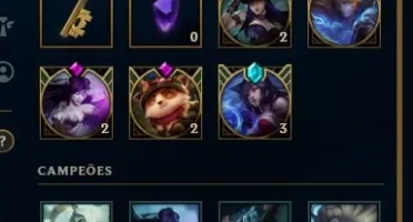Conta Diamante 2, com mais de 200 skins.