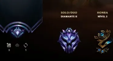Conta Diamante 2, com mais de 200 skins.