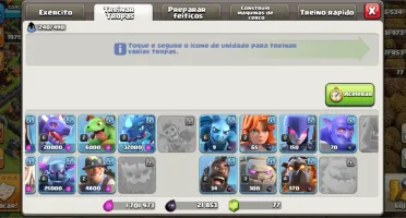 conta de clash of clans cv 12