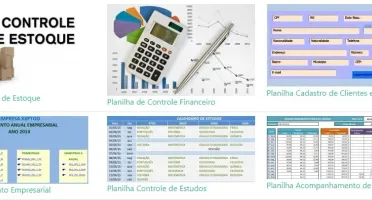 15 Planilhas de Excell.