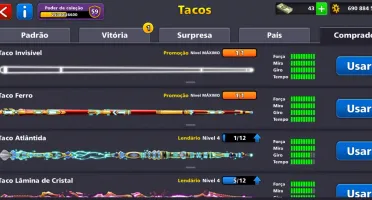 Conta 8 ball pool vip diamante negro