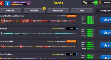Conta 8 ball pool vip diamante negro