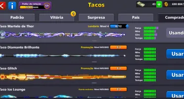 Conta 8 ball pool vip diamante negro