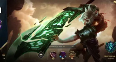 Conta WILD RIFT Esmeralda IV 74% Win