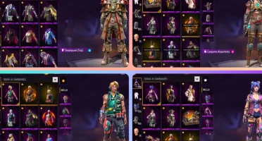 Conta Free Fire OG | 1º Passe (Sakura) | Angelical | Barba |