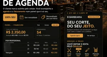 Site para Barbearia đ Agenda Online + Painel Financeiro
