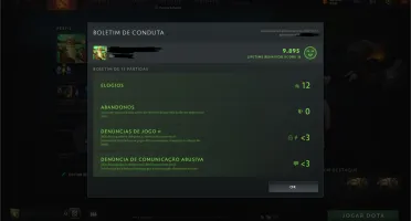 CONTA DOTA 2 DIVINE 2, 4840 MMR, 10K CONDUTA (BEHAVIOR)