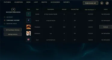 Conta Unranked League of Legends lv 31