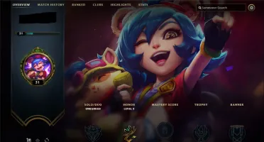 Conta Unranked League of Legends lv 31