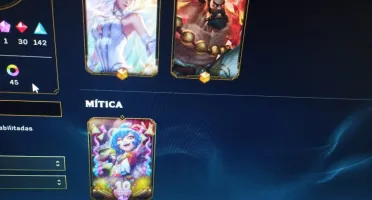 Conta league of legends sem rank com várias skins.