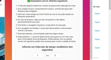 Script Close Friends para instagram