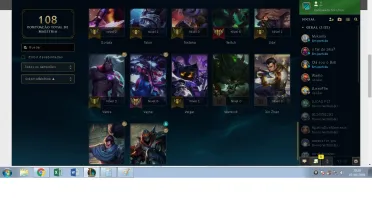 Vendo OURO 4, lv 93, 10 skins, 12 emotes, 34 champs