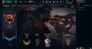 Vendo conta de lol Gold 1 com todos champs e 419 skins
