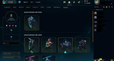 Conta Plat 4 144 skins +vandal sublime e operator