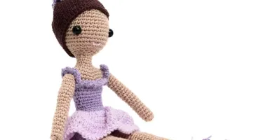 Boneca Bailarina Alana em amigurumi