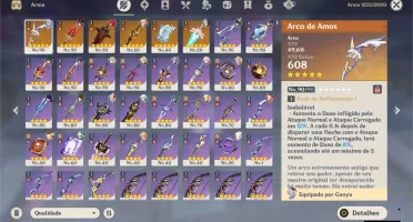 Conta Genshin AR 57   25* (Personagens, Armas, Constelações)