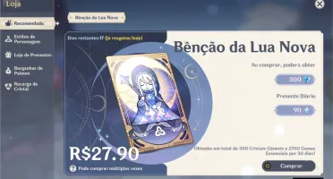 Conta Genshin AR 57   25* (Personagens, Armas, Constelações)