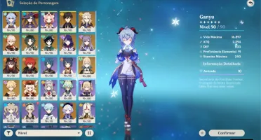 Conta Genshin AR 57   25* (Personagens, Armas, Constelações)