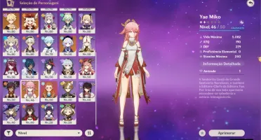 Conta Genshin AR 57   25* (Personagens, Armas, Constelações)