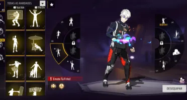 Conta free fire com anjo vermelho