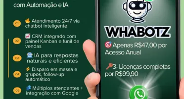 WhaBotz Kanban IA ChatGPT Respostas Automáticas Grupos