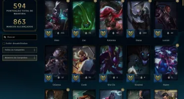 Conta League of legens, 6 anos, Platina 2