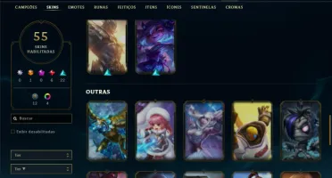 Ferro 2 com 100 Champs e 55 Skins