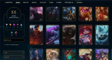 Ferro 2 com 100 Champs e 55 Skins