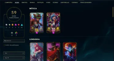 Ferro 1 com TODOS os Champs e 59 Skins