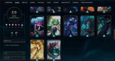 Ferro 1 com TODOS os Champs e 59 Skins
