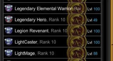 Acc.AQW - Darkside/VoT/Rev/Void - Todos Hardfarms - LvL 100