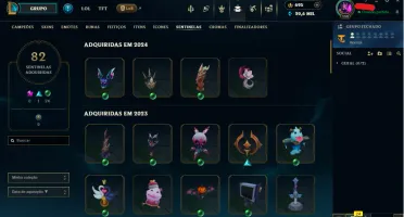 Conta Ex Mestre; 1740 Skins Com 4615 Cromas
