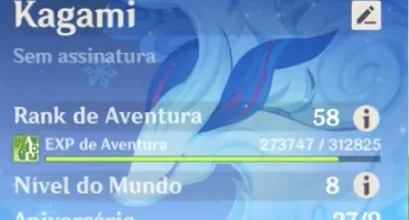Conta Whale AR58 com yae miko e arma dela