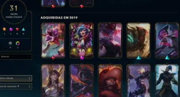 conta LoL 31 skins