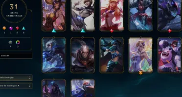 conta LoL 31 skins