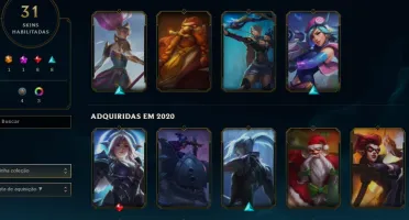 conta LoL 31 skins